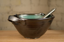 Load image into Gallery viewer, Medium Whisk Bowl in Turquoise and Black