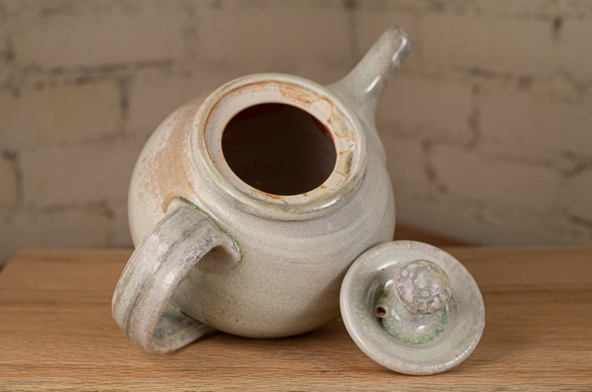 Carved clay teapot – Loom + Kiln