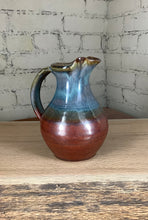 Load image into Gallery viewer, Syrup Pitcher in Rust Red and Breakfast Blue