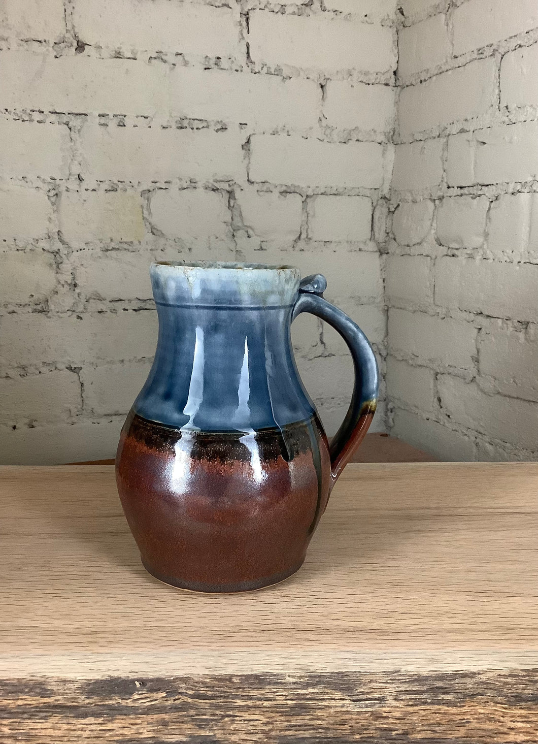 Blue Ash and Rust Red Mug
