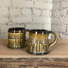 Load image into Gallery viewer, Porcelain Mug in Rust Red &amp; Honey Ash