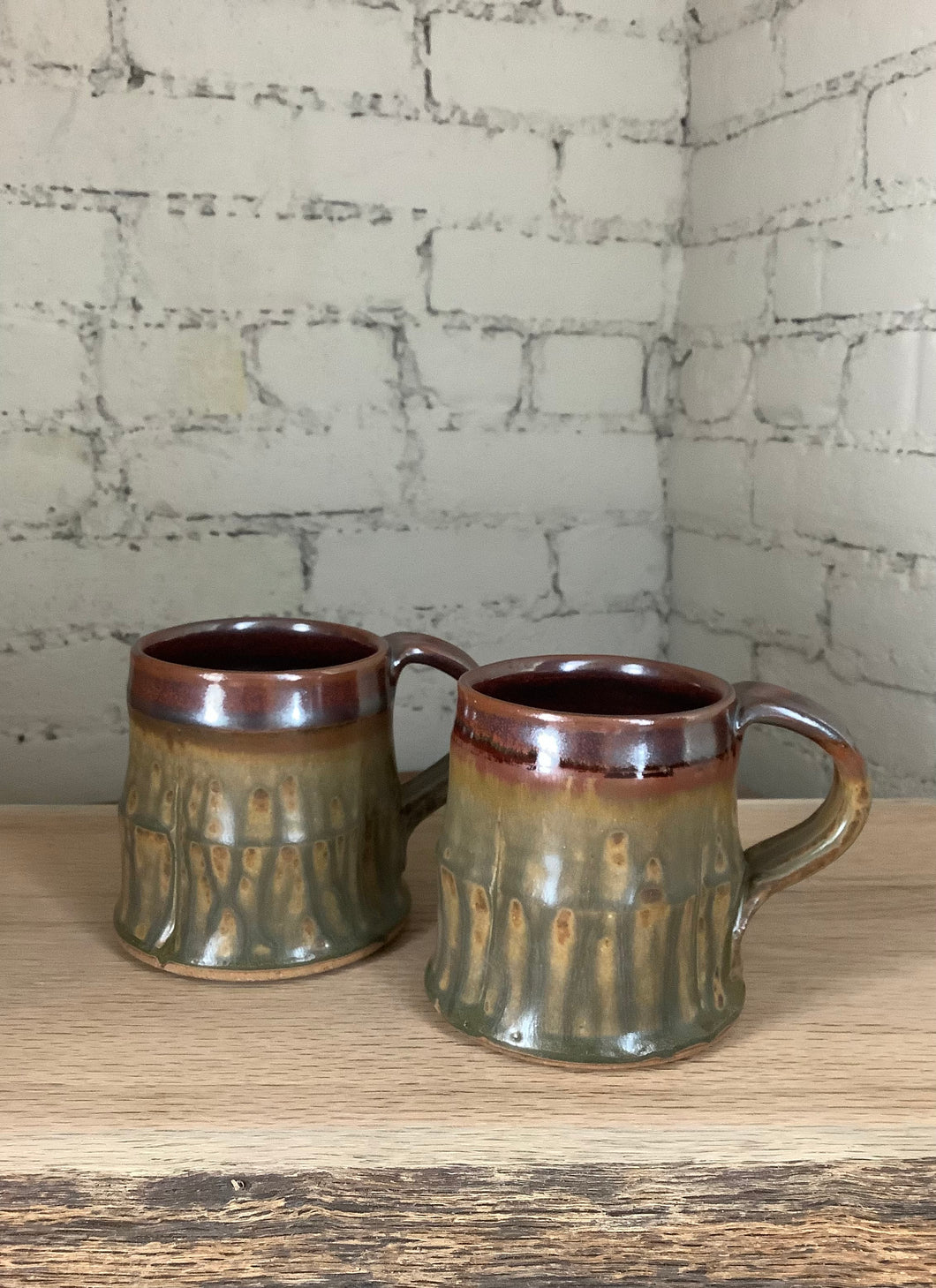 Mug in Rust Red & Honey Ash