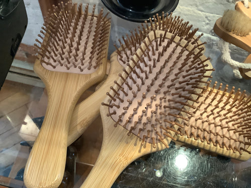 Bamboo hairbrush