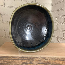 Load image into Gallery viewer, Breakfast Blue &amp; Brown Squared Serving Bowl