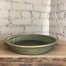 Load image into Gallery viewer, Turquoise &amp; Rust Red Pie Plate