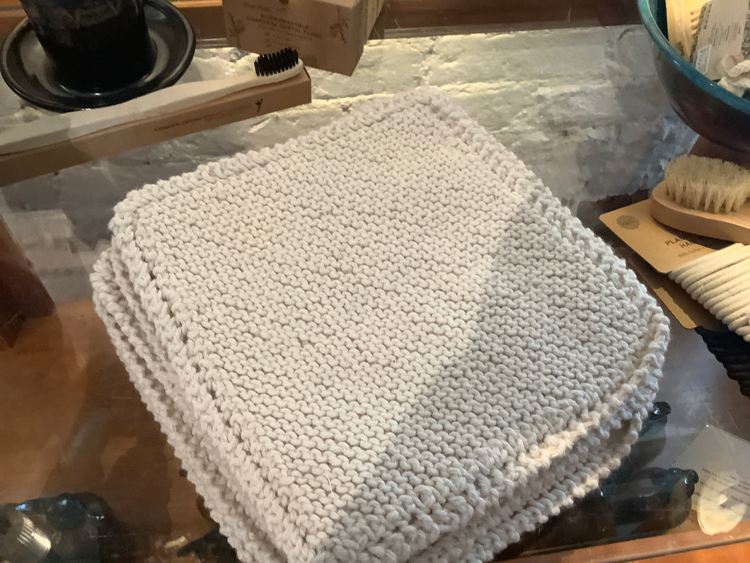 Organic cotton washcloth