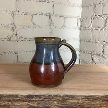 Load image into Gallery viewer, Breakfast Blue and Rust Red Mug