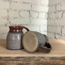 Load image into Gallery viewer, Lavender &amp; rust stoneware mug