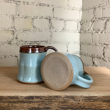 Load image into Gallery viewer, Mark's Mug in light blue &amp; rust