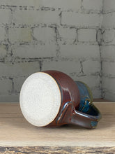 Load image into Gallery viewer, Breakfast Blue and Rust Red Mug