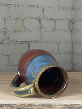 Load image into Gallery viewer, Breakfast Blue and Rust Red Mug