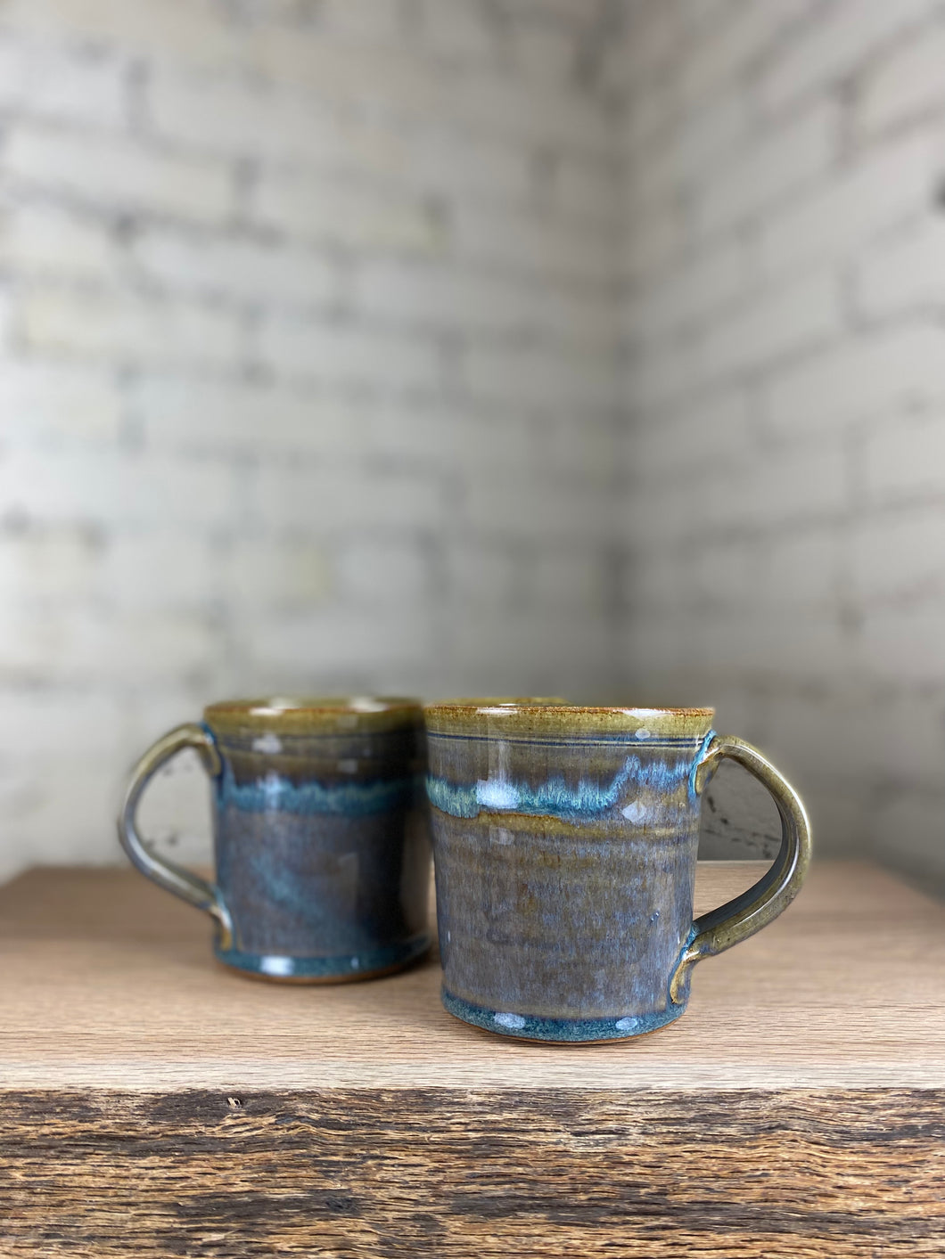Breakfast Blue Mugs
