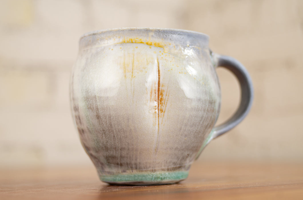 Wood-Fired Porcelain Square Mug