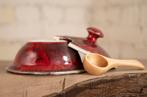 Gas-Fired Porcelain Sugar Jar