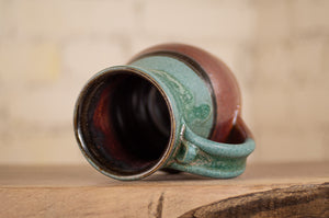 Mark's Mug in Rust Red and Verdant