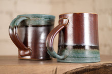 Load image into Gallery viewer, Verdant and Rust Red Straight-Walled Mug