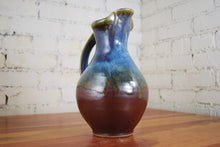 Load image into Gallery viewer, Pitcher in Rust Red and Breakfast Blue
