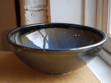 Load image into Gallery viewer, Breakfast Blue Serving Bowl
