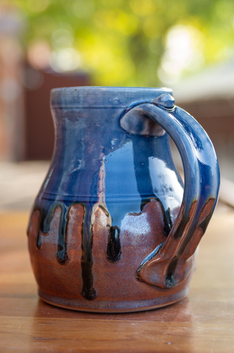 Mark's Mug in Blue Ash and Rust Red