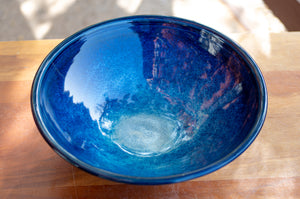 Large Serving Bowl in Ocean Blue