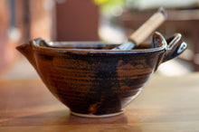 Load image into Gallery viewer, Small Whisk Bowl in Chocolate Brown and Breakfast Blue