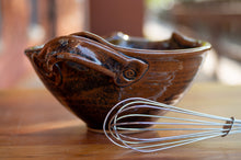 Load image into Gallery viewer, Small Whisk Bowl in Chocolate Brown and Breakfast Blue