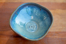 Load image into Gallery viewer, Small Squared Serving Bowl in Ocean Blue and Black