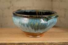 Load image into Gallery viewer, Medium Teal Serving Bowl with Handles