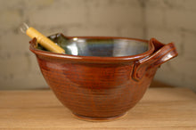 Load image into Gallery viewer, Medium Whisk Bowl in Rust Red and Breakfast Blue