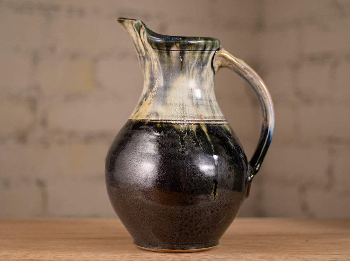 Stoneware Pitcher - Black, Small