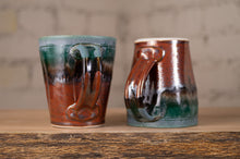 Load image into Gallery viewer, Verdant and Rust Red Squared Mug