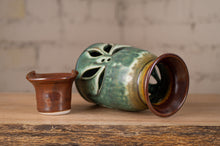 Load image into Gallery viewer, Turquoise and Rust Red Simmering Pot