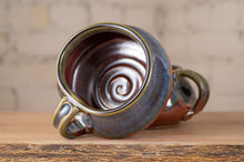 Load image into Gallery viewer, Rust Red and Breakfast Blue Soup Mug