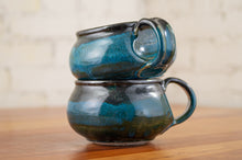 Load image into Gallery viewer, Cerulean and Black Soup Mug