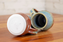 Load image into Gallery viewer, Mark&#39;s Mug in Breakfast Blue and Rust Red