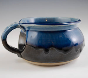 Blue Ash and Black Soup Mug